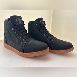 Indie Ridge Crossfield Black High-Top Men's motorcycle Boot / Sneaker